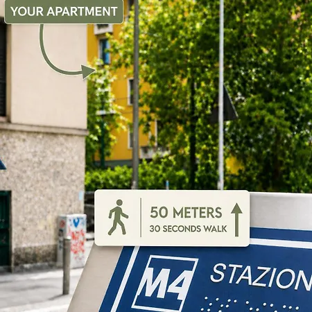 Cozy - Metro 2 Passi - Duomo & Linate Direct - Ac